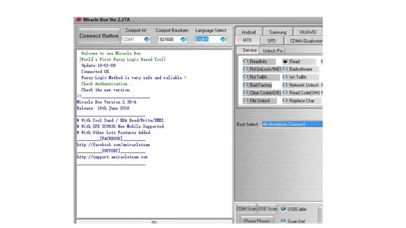 Flash Firmware Using Miracle Box