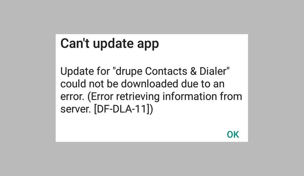 Fix Google Play Store Error DF-DLA-15 and DF-BPA-30