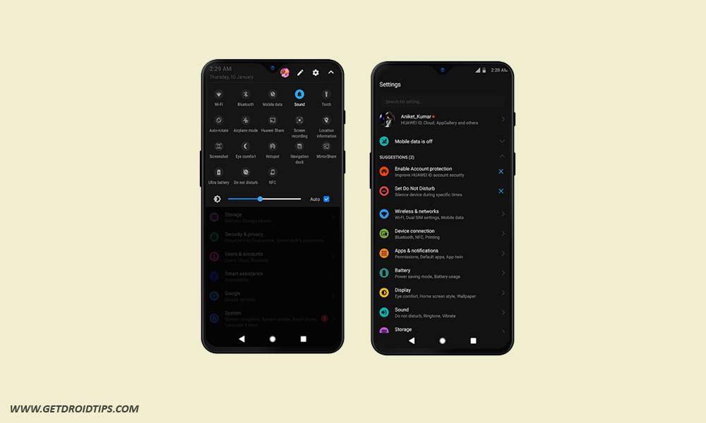 How to Get Dark Android Pie themes for Huawei and Honor with EMUI 5.0+