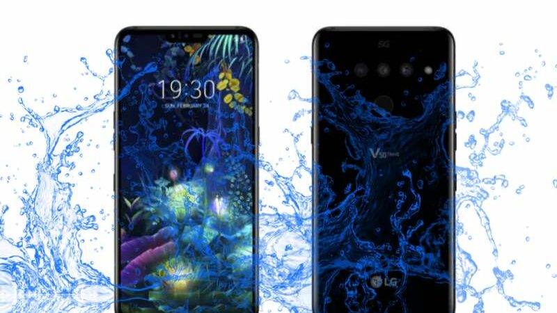 Is LG V50 ThinQ has a Waterproof IP rating ?