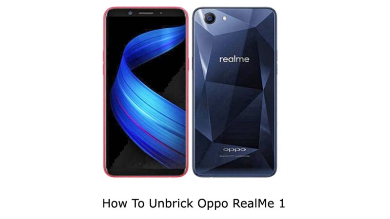 Unbrick Oppo Realme 1