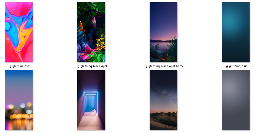 Download LG G8 ThinQ Stock Wallpapers, Live Wallpapers and System Apps