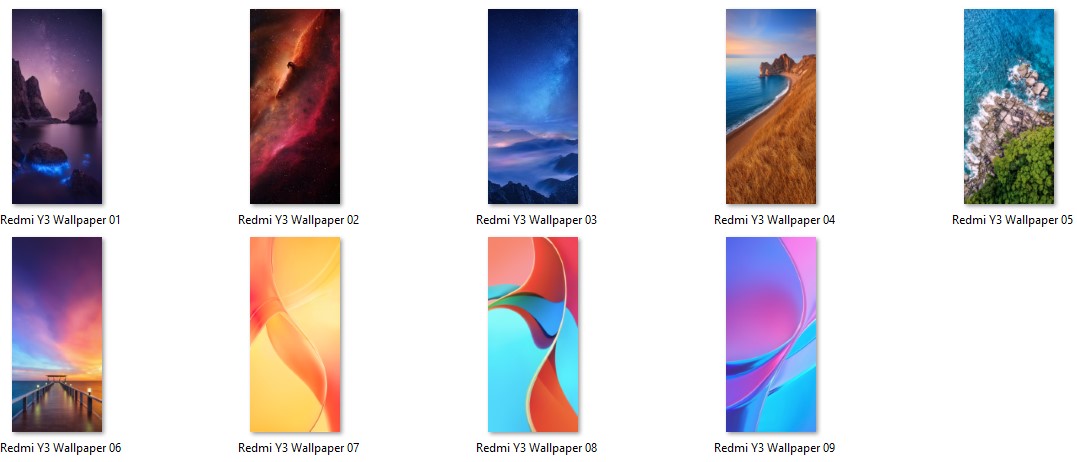 Download Xiaomi Redmi Y3 Stock Wallpapers