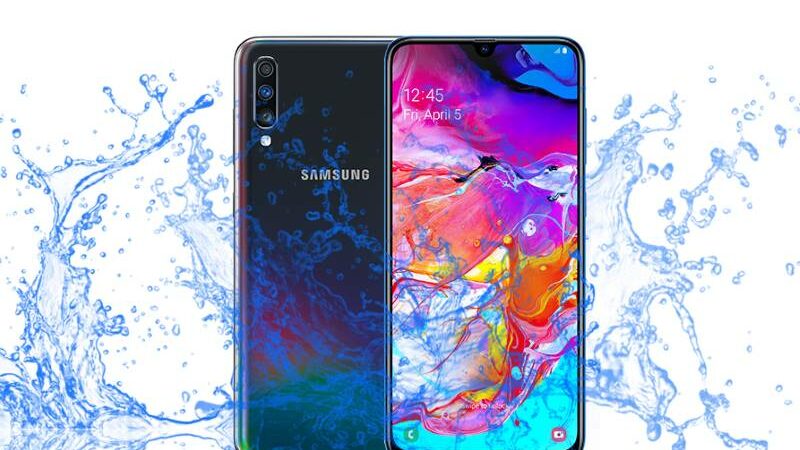 Samsung Galaxy A70 Waterproof test by us