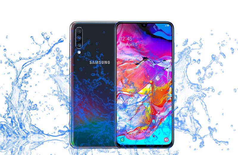 Samsung Galaxy A70 Waterproof test by us