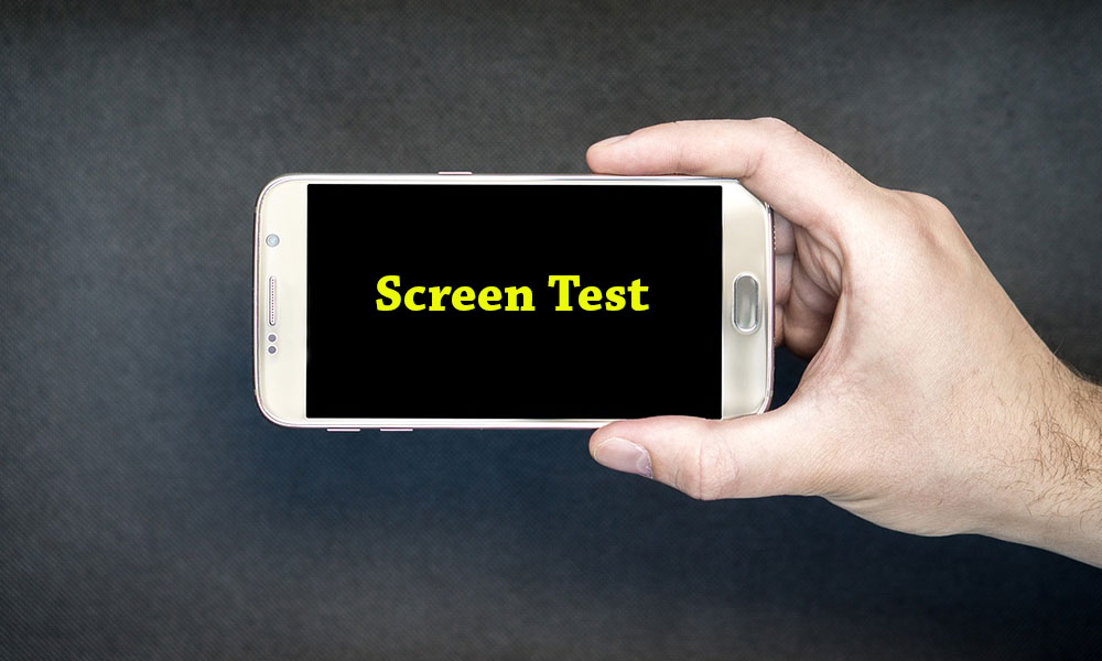 How to test a mobile display screen