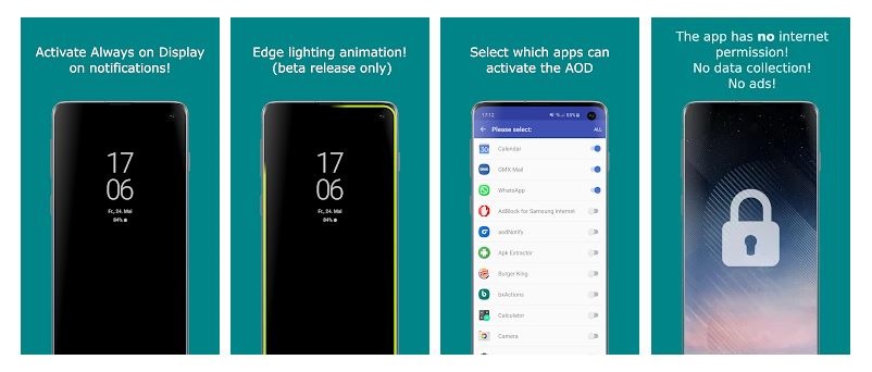 AODnotify Application for Samsung Devices