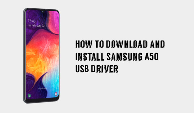 samsung a50 usb type