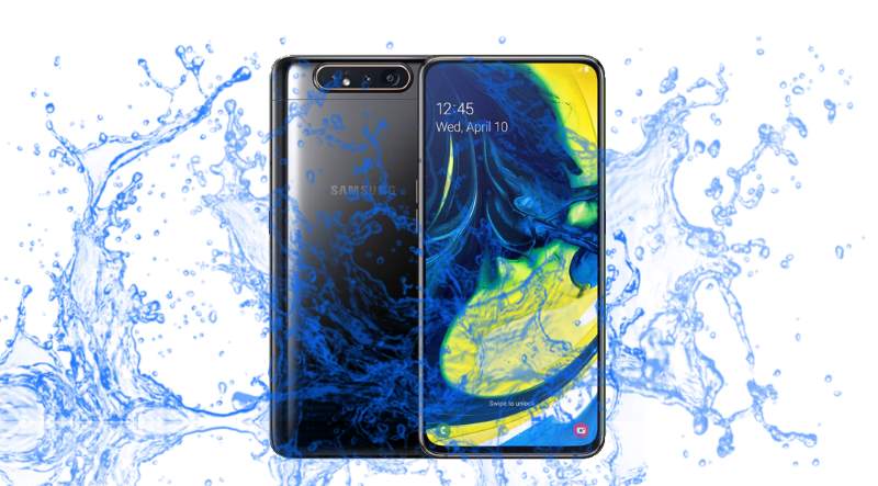 Is Samsung Galaxy A80 Waterproof and Dustproof protected device?