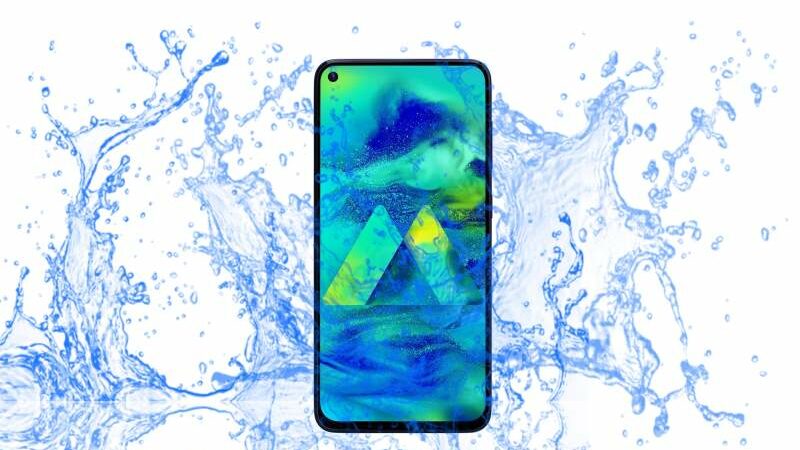 Samsung Galaxy M40 Waterproof and Dustproof test