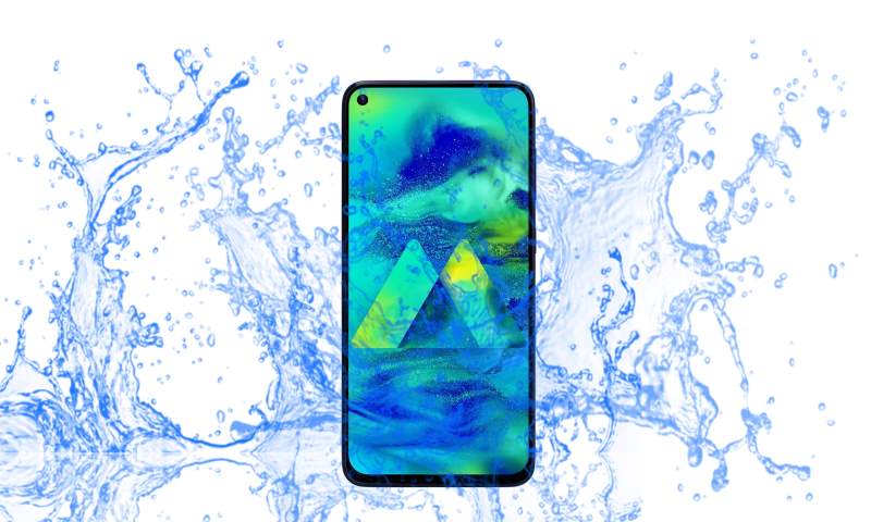 Samsung Galaxy M40 Waterproof and Dustproof test