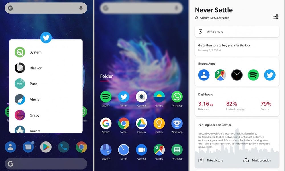 First Look: OxygenOS 10 based on Android Q [Screenshot]
