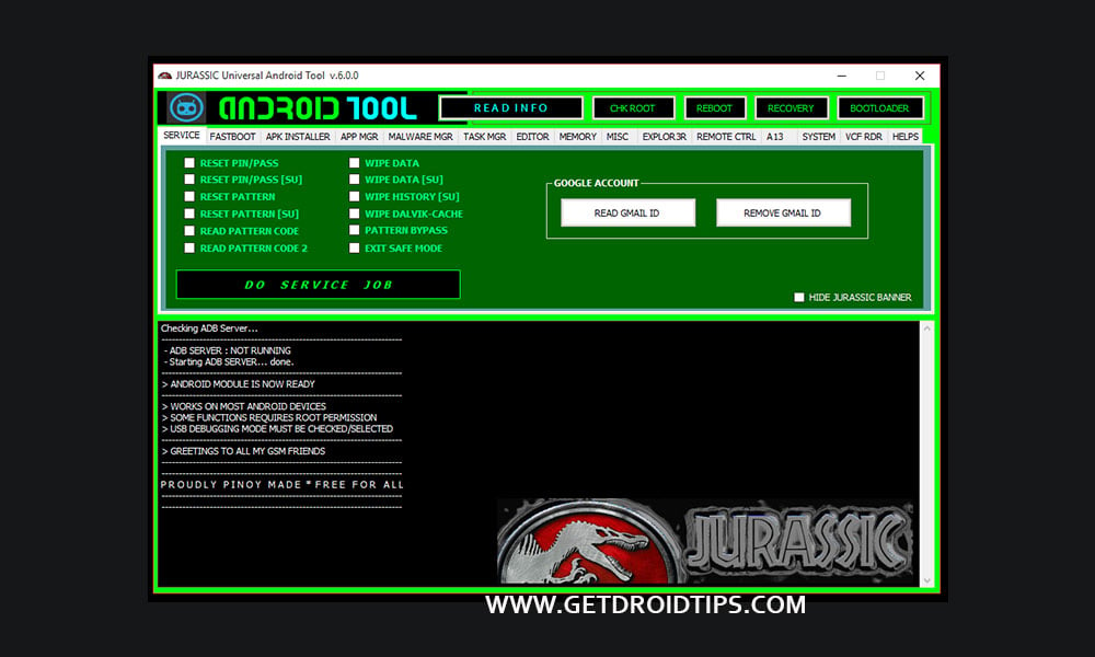 Download Jurassic Universal Android Tool - Latest Version Online