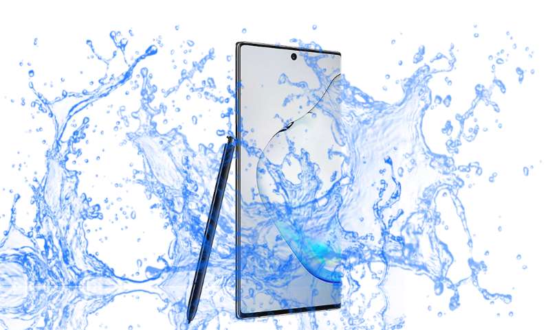 Is Samsung Galaxy Note 10 and 10 Plus waterproof device?