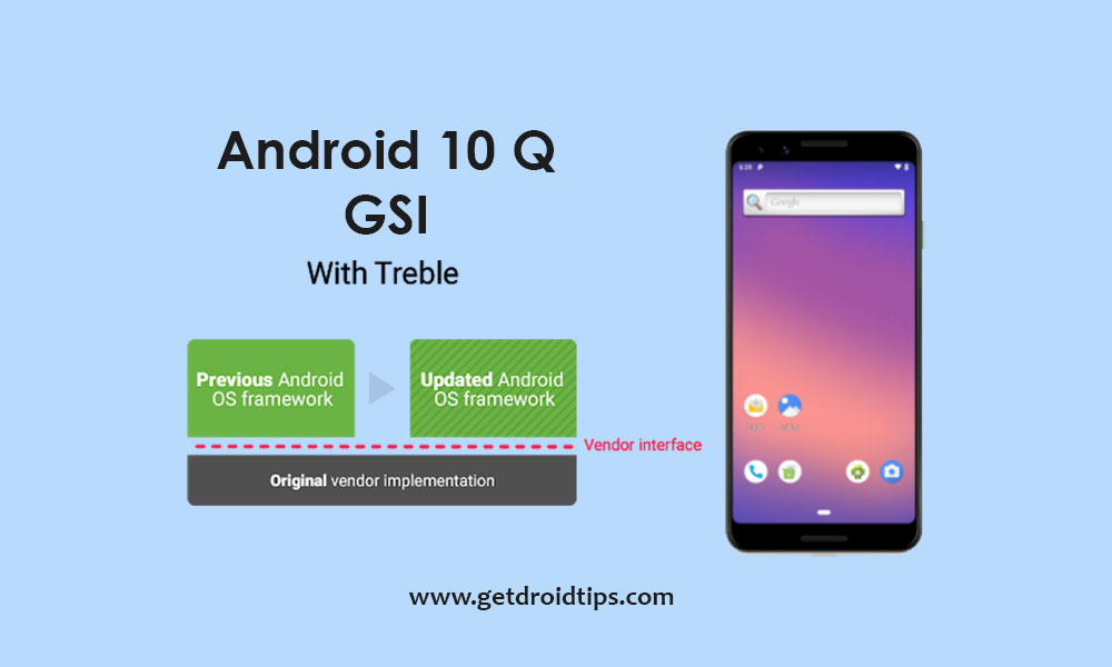 Download Android 10 Q GSI (Generic System image) for all Project treble devices