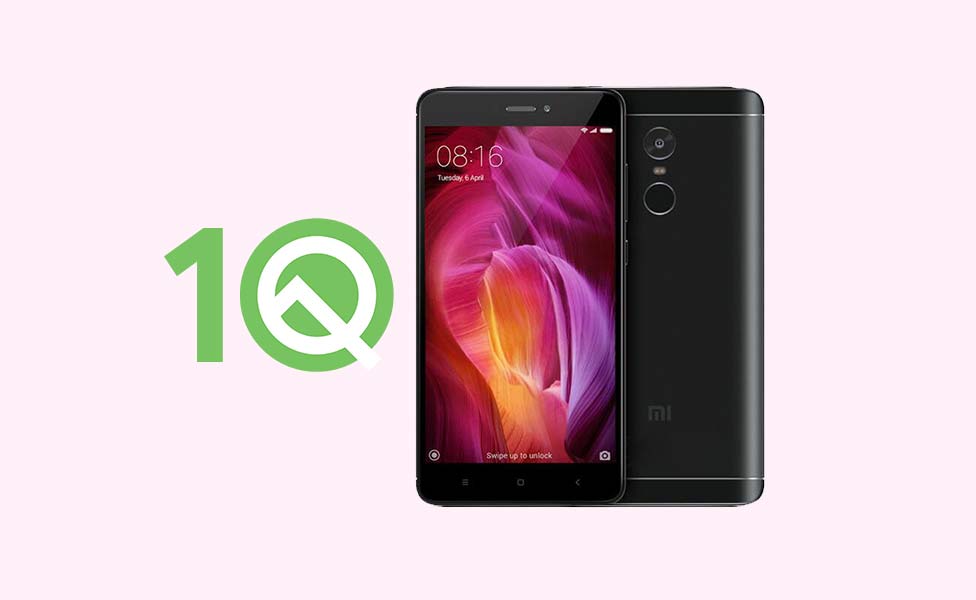 Download and install AOSP Android 10 Q ROM for Xiaomi Redmi Note 4