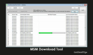 msmtool connect timeout error msmtool connect timeout error