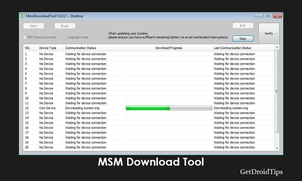 Msm tool