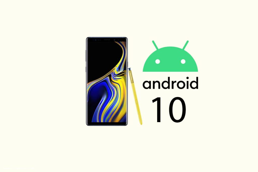 note 9 android 10
