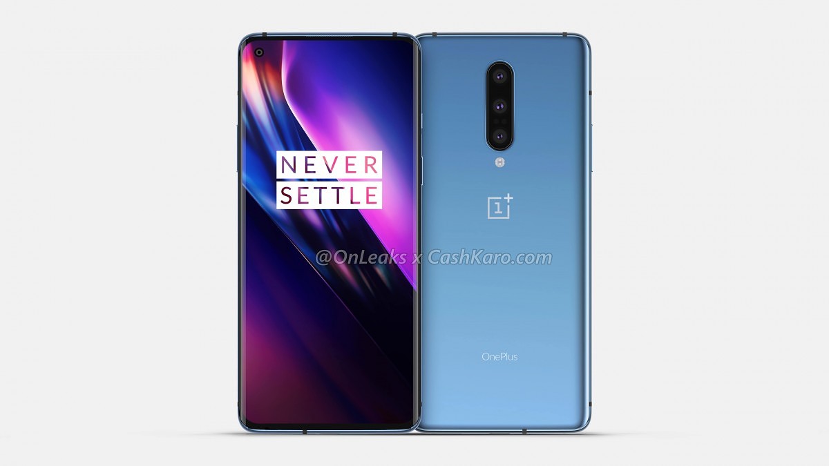 OnePlus 8 renders leak with a punch-hole front & triple rear cameras