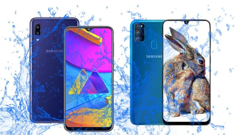 Did Samsung introduce Galaxy M10s and M30s with a waterproof IP rating?