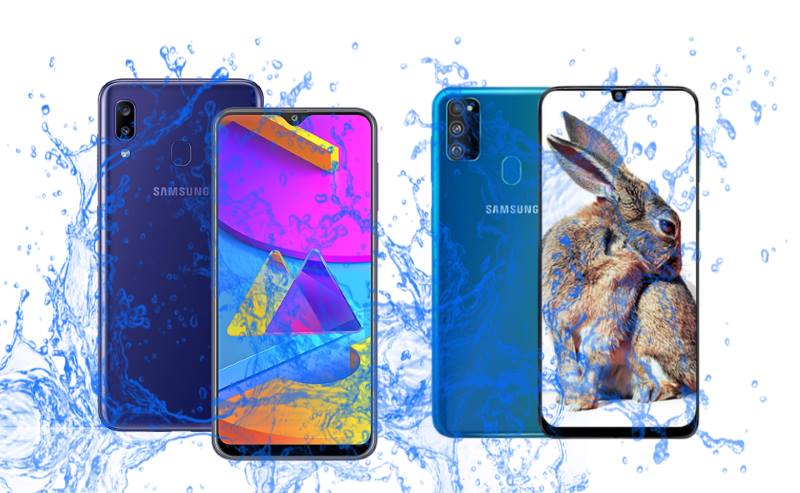 Did Samsung introduce Galaxy M10s and M30s with a waterproof IP rating?