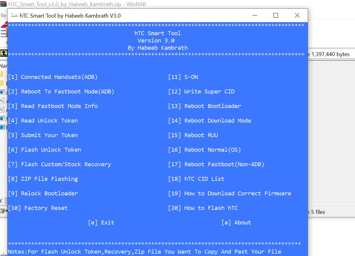 HTC Smart tool for HTC devices