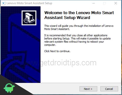 Lenovo Moto Smart Assistant tool