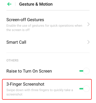 3-finger Screenshot
