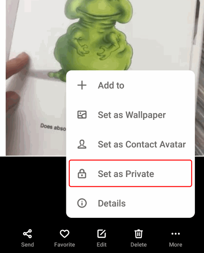 set as private