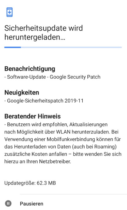 3.54P November 2019 security patch for Nokia 7.1