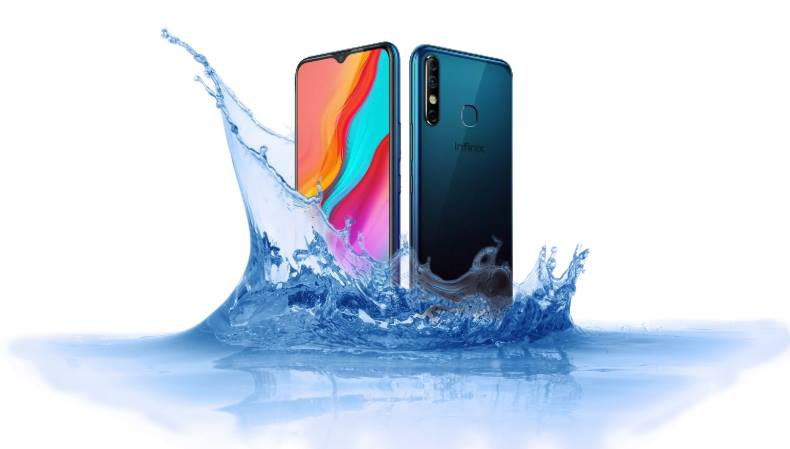 Is Infinix Hot 8 waterproof device?