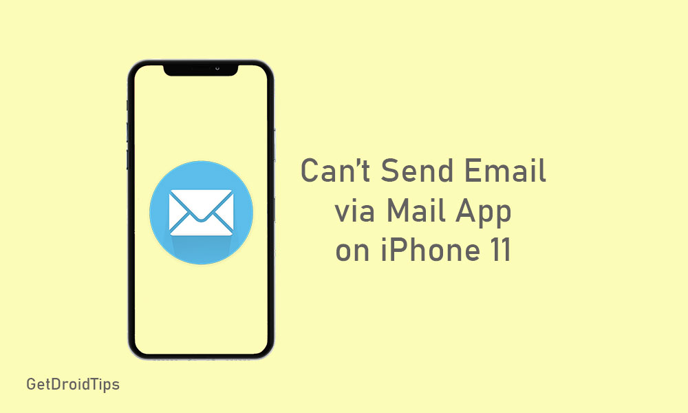 cannot send out email on iphone