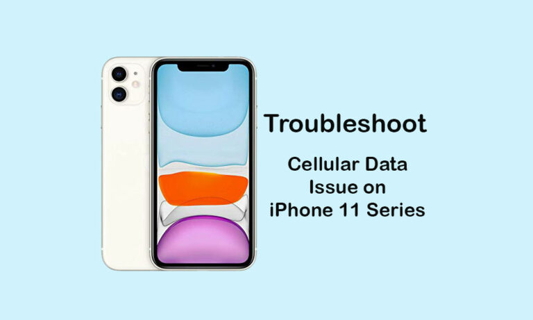cellular issue on iphone 11