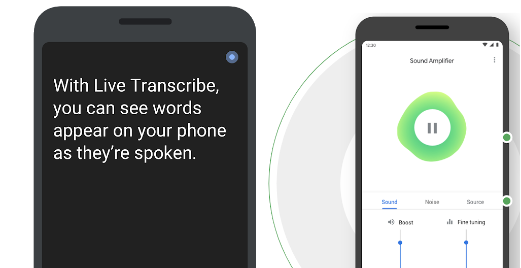 Download Live Transcribe and Sound Amplifier Apps for Hearing Imparied