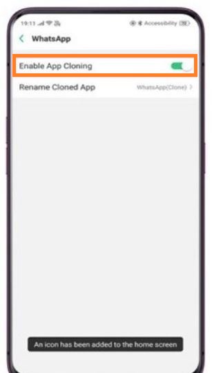 colorsos clone apps enable