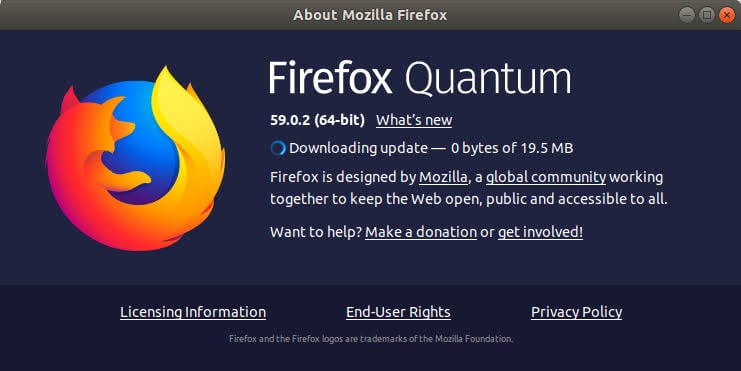 How to update Firefox web browser on Mac