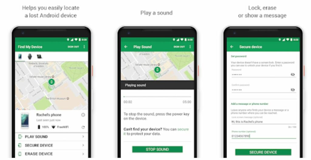 FIND LOCK ERASE ANDROID visual data 6