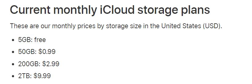 icloud cloud storage