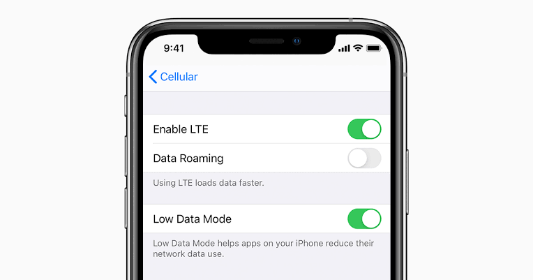 How to reduce mobile data use by enabling low data mode