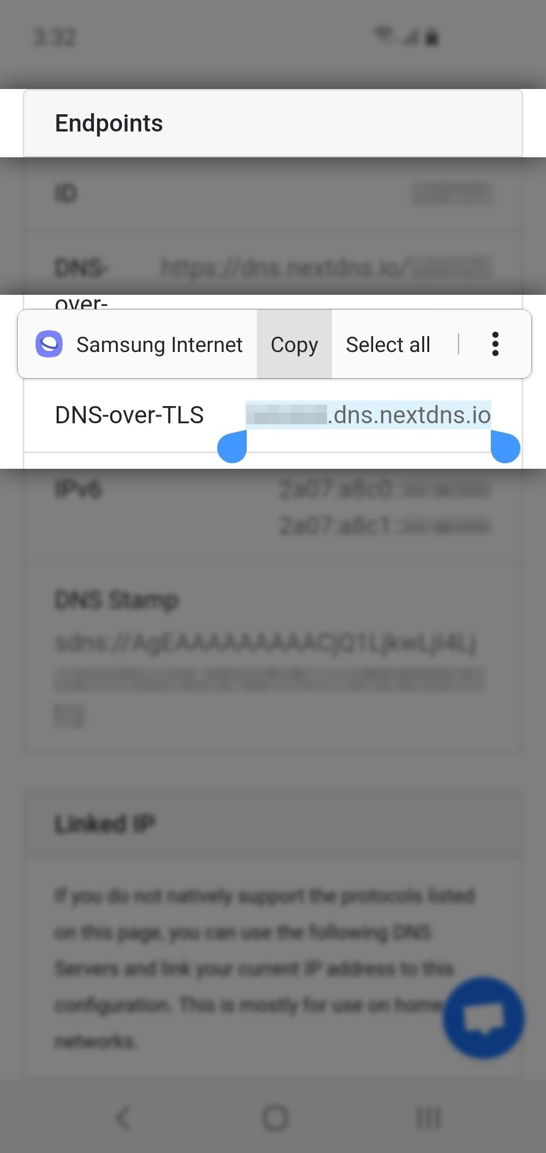 nextdns endpoints