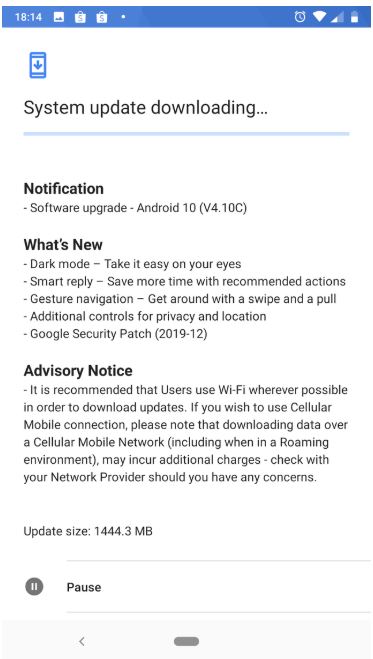 nokia 6.1 update prompt