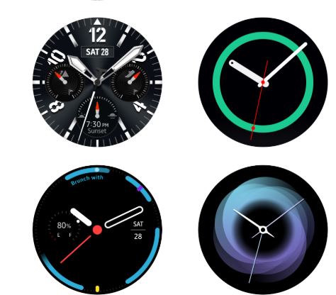 watch actve 2 watchfaces