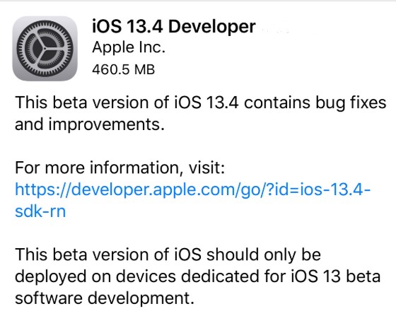 iOS 13.4