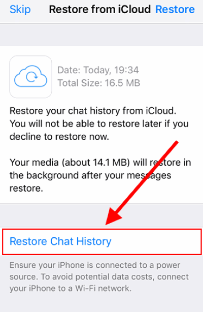 how to restore whatsapp deleted messages iphone