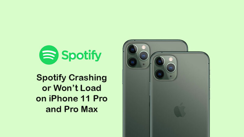 Spotify keeps crashing or won't load on iPhone 11 Pro and 11 Pro Max: Solution
