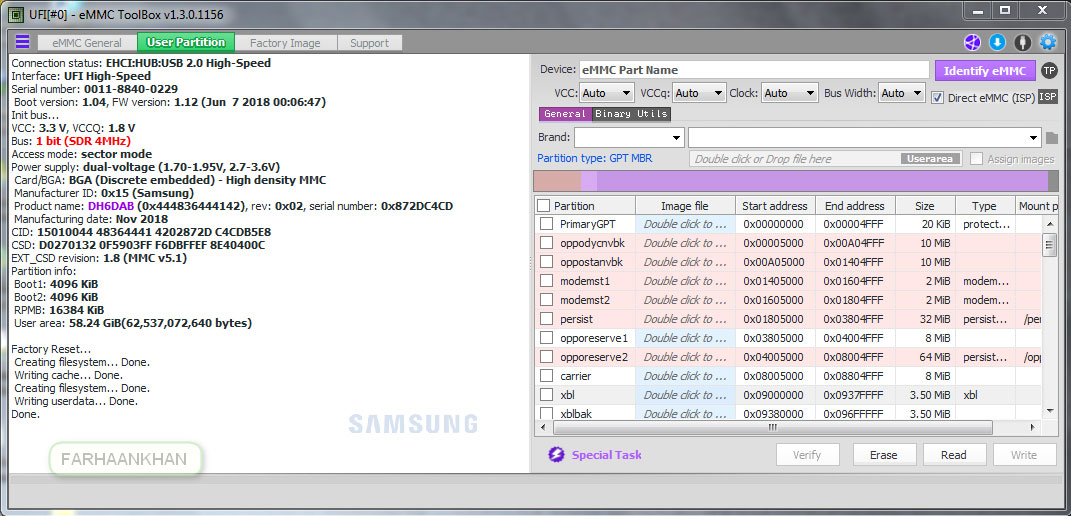 Oppo K1 ISP PinOUT to Hard Reset / FRP Bypass