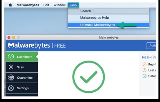 Uninstall Malwarebyte