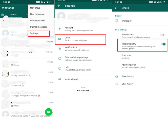 WhatsApp Images Media Visibility