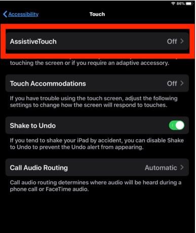 assistive touch ipad